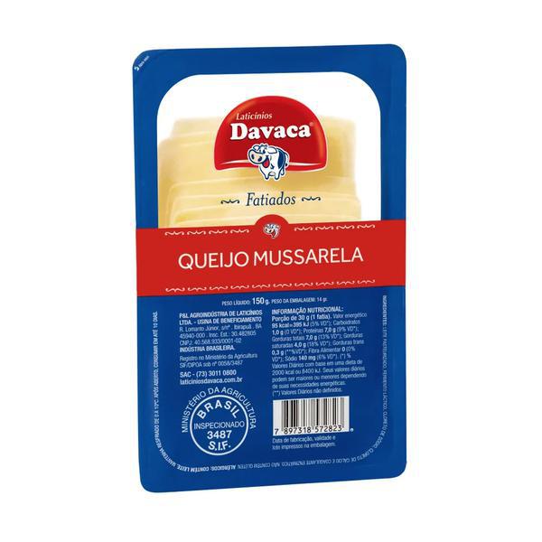 QUEIJO MUSSARELA DAVACA FATIADA 150G
