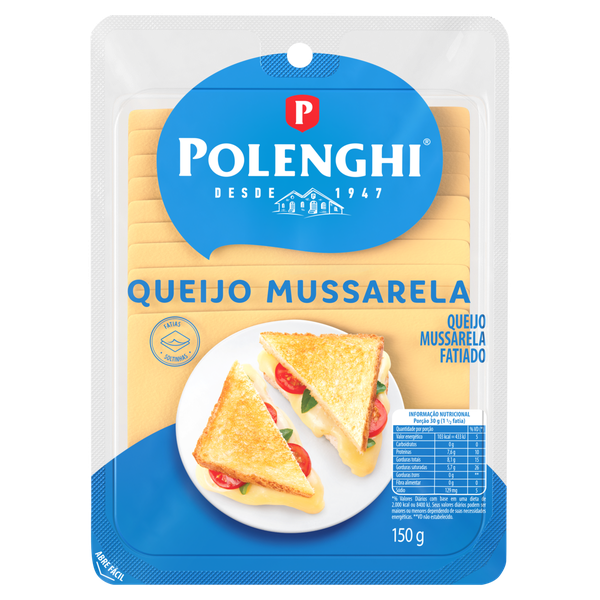 QUEIJO MUSSARELA FATIADO POLENGHI 150G