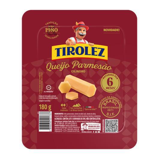 QUEIJO PARMESAO 6M CILINDRO TIROLEZ 180G