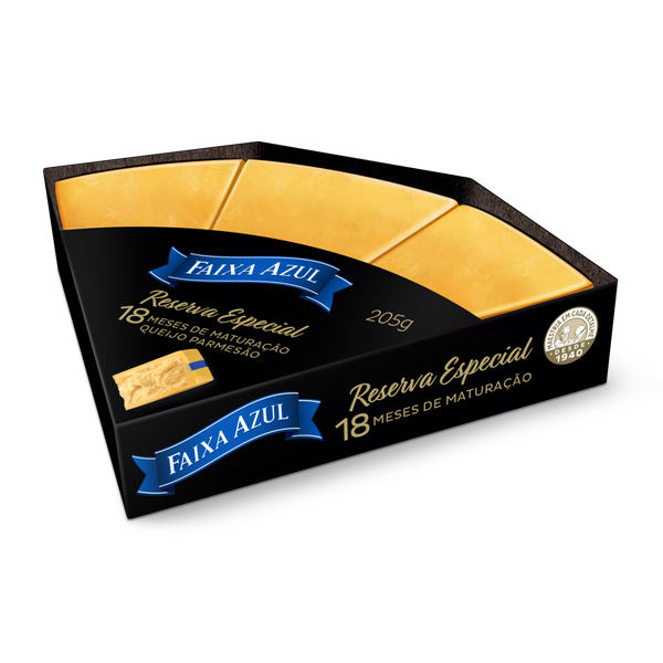 QUEIJO PARMESAO FAIXA AZUL RESERVA ESPECAL 205G