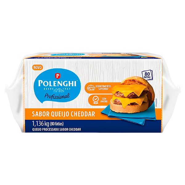 QUEIJO PROCESSADO POLENGHI SABOR CHEDDAR KG