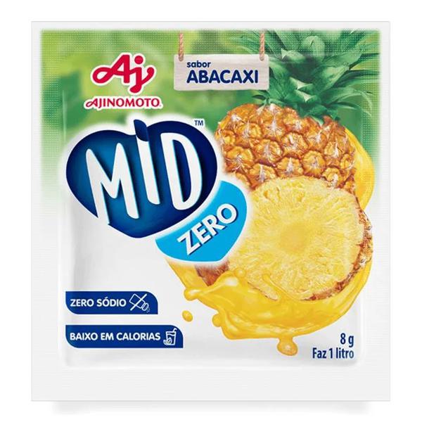REFRESCO EM PO MID ZERO ABACAXI 8G