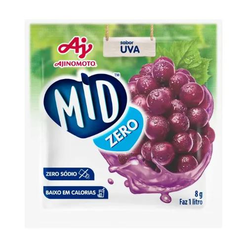 REFRESCO EM PO MID ZERO UVA 8G