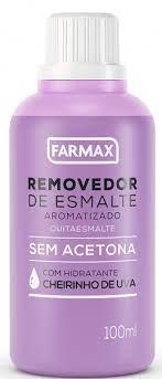 REMOVEDOR SEM ACETONA FARMAX UVA 100ML