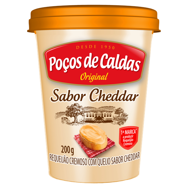 REQUEIJAO CREM POCOS DE CALDAS CHEDDAR 200G