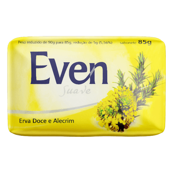 SABONETE SUAVE ERVA DOCE E ALECRIM EVEN 85G