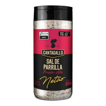 SAL DE PARRILLA CANTAGALLO NETAO PIMENTA E ALHO 250G