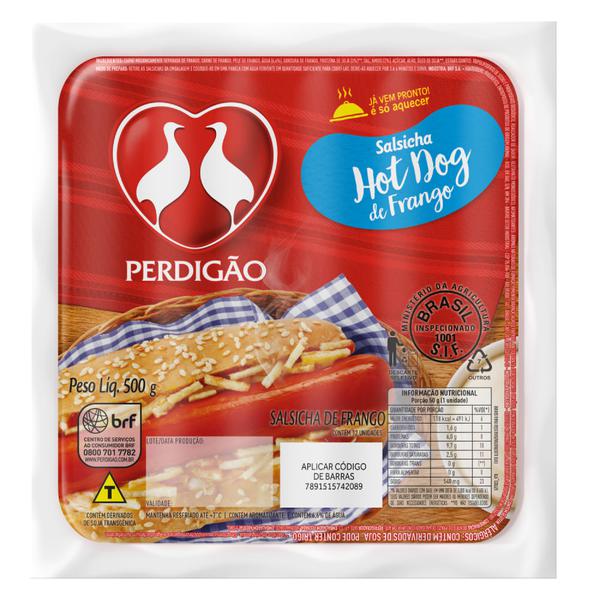 SALSICHA PERDIGAO FGO 500G