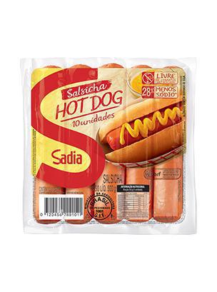 SALSICHA SADIA HOT DOG 500G