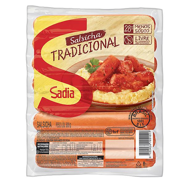 SALSICHA SADIA TRAD 500G