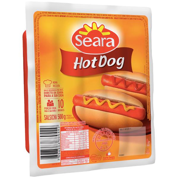 SALSICHA SEARA HOT DOG RESF 500G