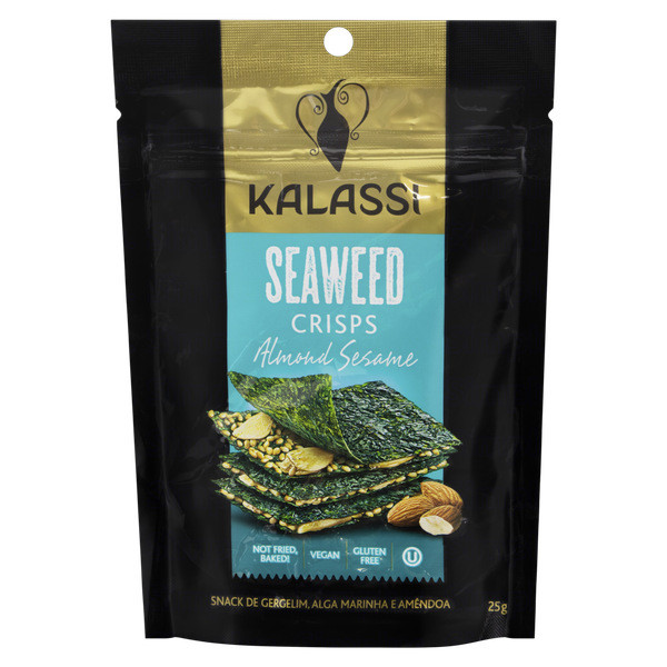 SNACK CHN KALASSI SEAWEED CRISPS ALMOND SESAME 25G