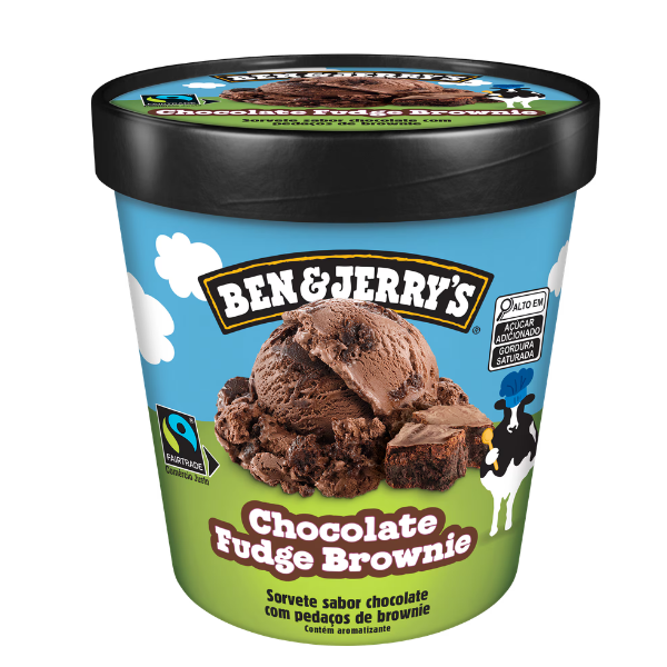 SORVETE BEN JERRYS CHOC FUDGE BROWNIE PT 458ML