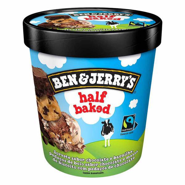 SORVETE BEN JERRYS HALFBAKED 458ML