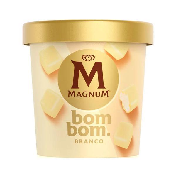 SORVETE KIBON MAGNUM BOMBOM BRANCO PT 161G