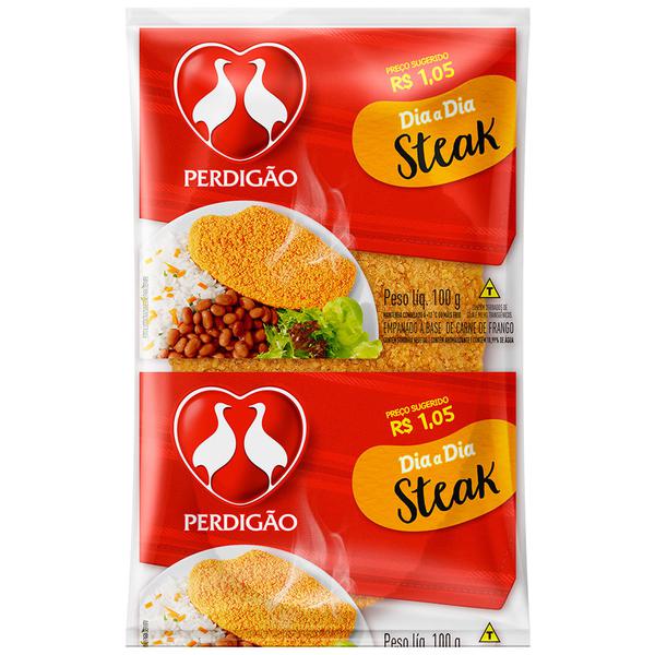 STEAK FGO PERDIGAO EMPANADO CONG 100G