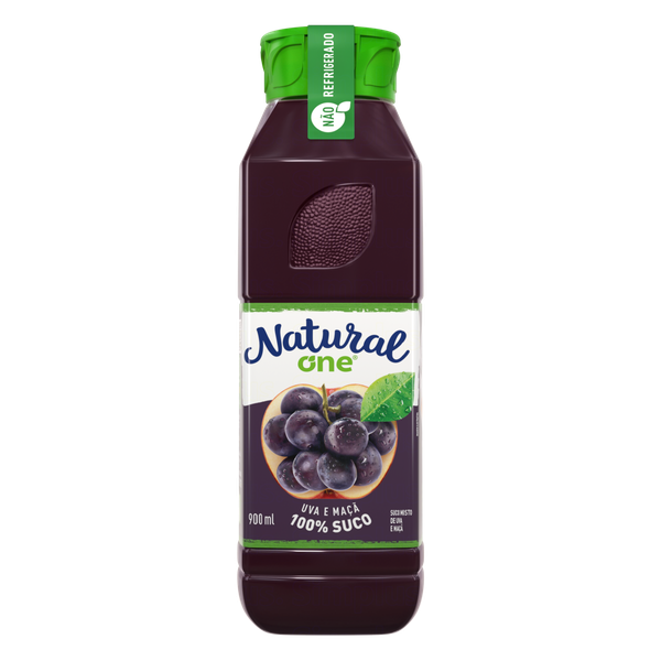 SUCO MISTO NATURAL ONE UVA E MACA 900ML