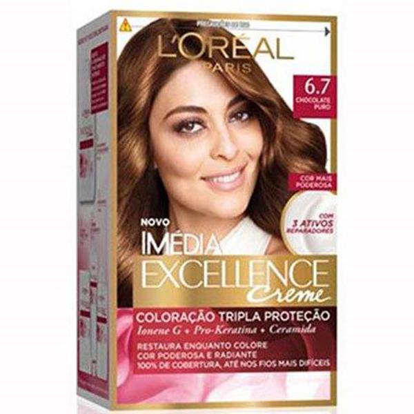TINTA IMED CREM.EXC.6.7 CHOC. PURO