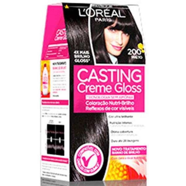TINTA LOREAL CASTING 200 PRETO 