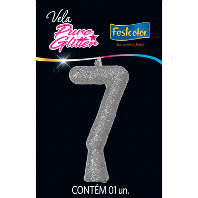 VELA MINI SLIM METALLIC PRATA FESTCOLOR N7