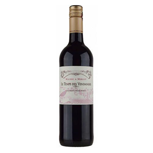 VINHO FRA LE TEMPS DES VENDANGES MALBEC E MERLOT 750 ML
