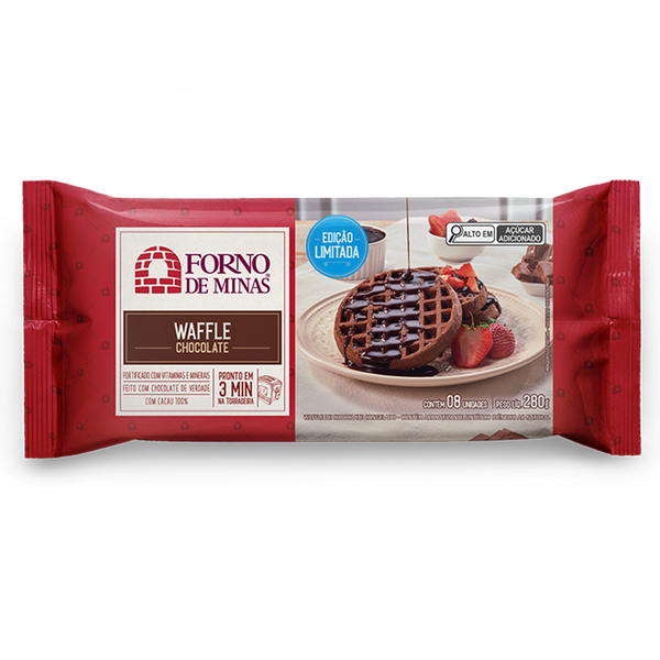 WAFFLE FORNO DE MINAS CHOCOLATE 280G