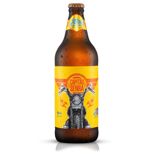 CERV CAPITAO SENRA PILSEN LAGER 600ML