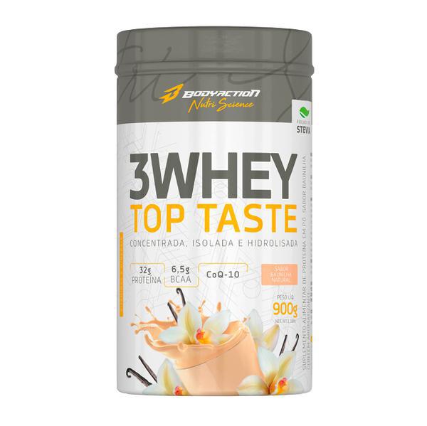 SUPLE ALIMENTAR BODYACTION 3WHEY BAUNILHA 900G