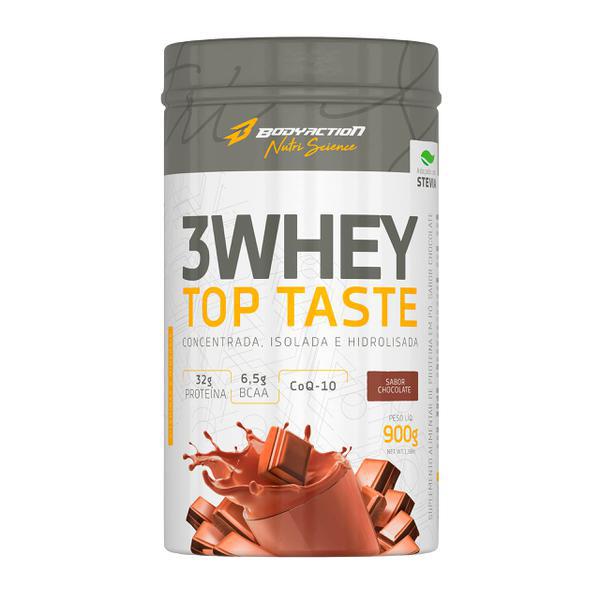 SUPLE ALIMENTAR BODYACTION 3WHEY CHOCOLATE 900G