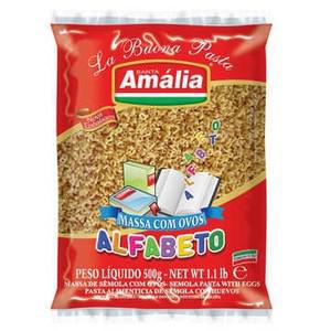 MACARRAO AMALIA OVOS ALFABETO 500G