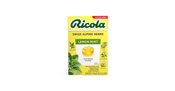EP BALA SUICA LEMON MINT S/A RICOLA 27,5G