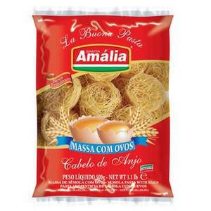 MACARRAO AMALIA OVOS CABELO/ANJO 500G