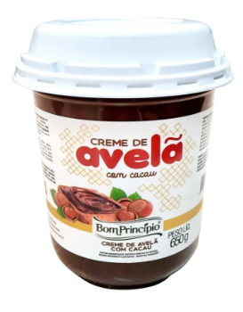 CREME DE AVELA COM CACAU 650G BOM PRINCIPIO