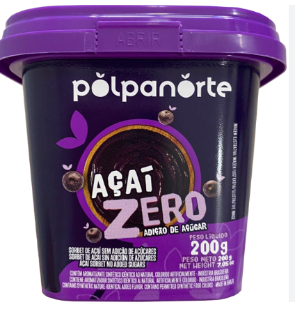 ACAI POLPA NORTE 200G ZERO ACUCAR