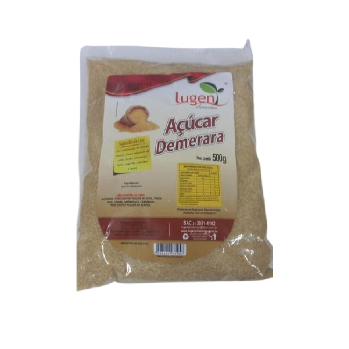 ACUCAR DEMERARA LUGEN 500G
