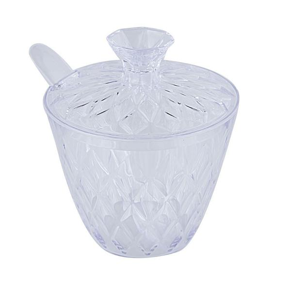 ACUCAREIRO GLAM C/COLHER PLASUTIL 300ML