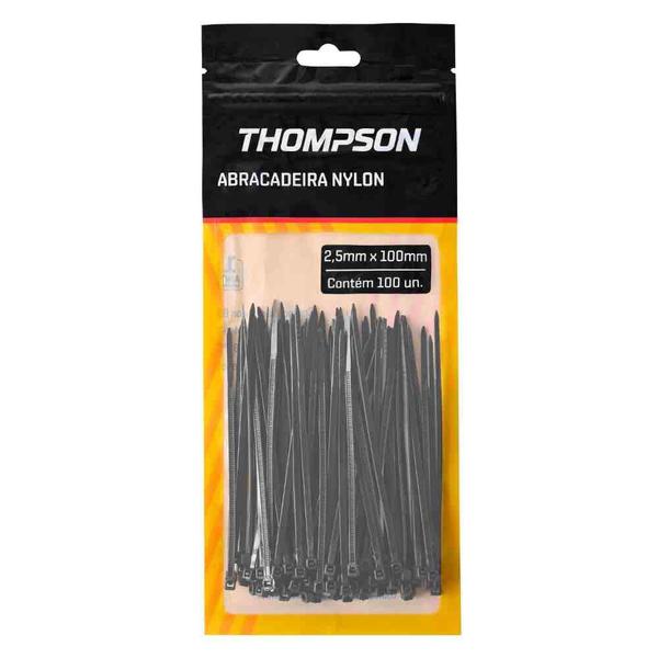ABRACADEIRA NYLON 200X2,5MM THOMPSON PRETO