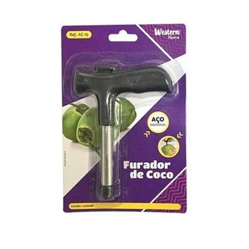 FURADOR/ABRIDOR DE COCO INOX ETILUX 19,5CM