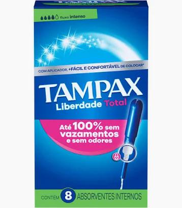 ABS INTERNO TAMPAX 8UN FLUXO INTENSO