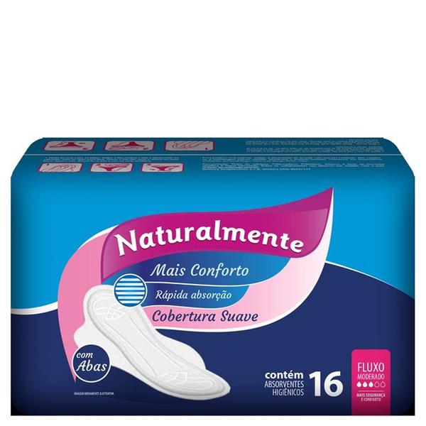 ABSORVENTE NATURALMENTE SUAVE COM 16 LEVE PAGUE MENOS