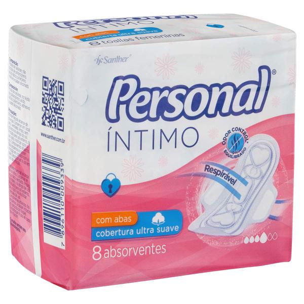 ABSORVENTE PERSONAL SUAVE C/ABAS 8U