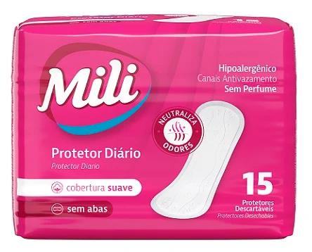 Protetor Diario Perfumado Mili C/15