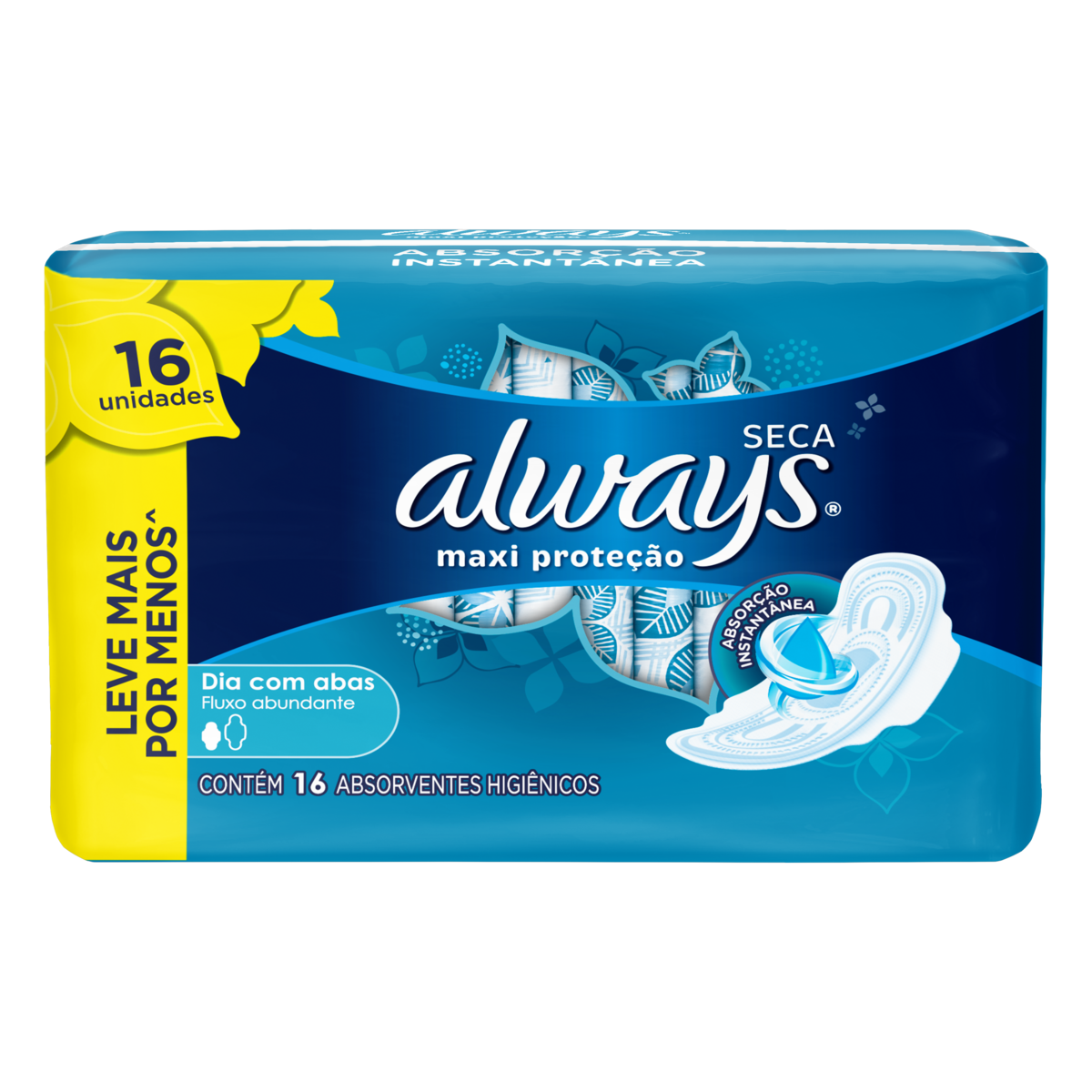 ABSORVENTE ALWAYS ACTIVE SECA C/ABAS L16