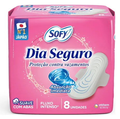 ABSORVENTE SOFY DIA SEGURO COM ABAS 8UN