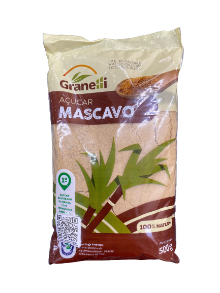GRANELLI ACUCAR MASCAVO 500G