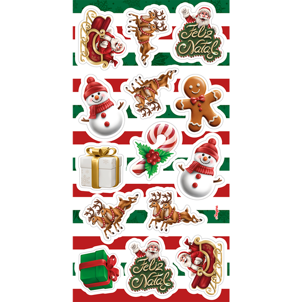ADESIVO REGINA DECORATIVO NATAL 1UN
