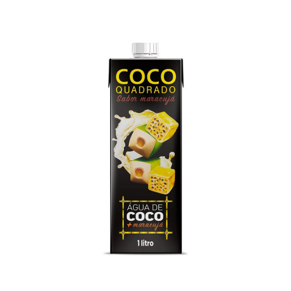 AGUA COCO QUADRADO 1LT MARACUJA