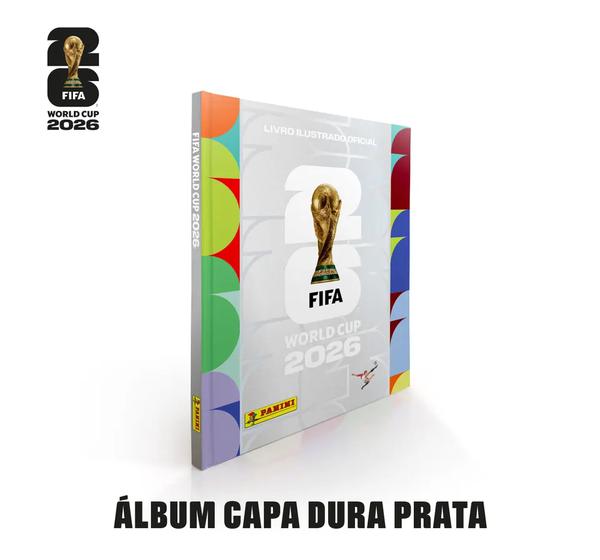 ALBUM PANINI COPA DO MUNDO 2026 CAPA DURA PRATA