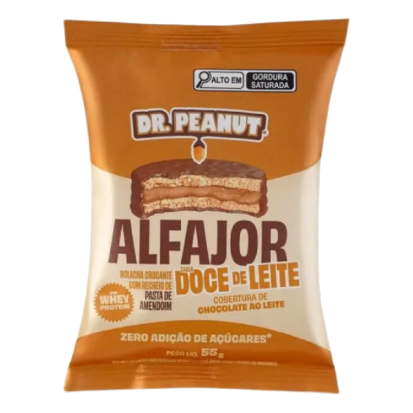 ALFAJOR DR PEANUT DOCE DE LEITE 55G