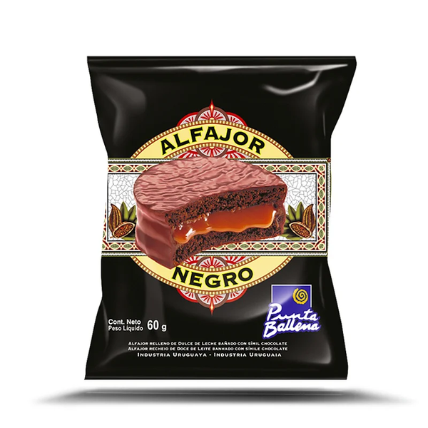 ALFAJOR PUNTA BALLENA NEGRO 60G